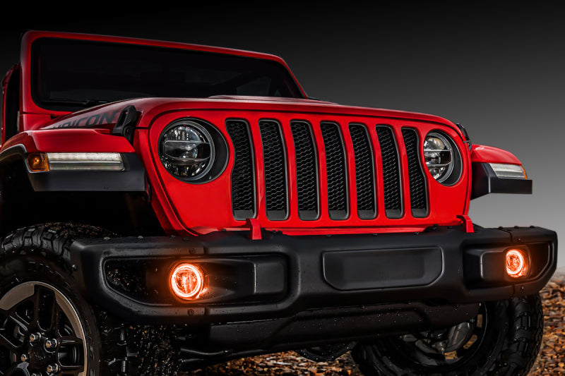 Oracle Jeep Wrangler JL/Gladiator JT LED Surface Mount Fog Light Halo Kit - Amber Fog Lights ORACLE Lighting