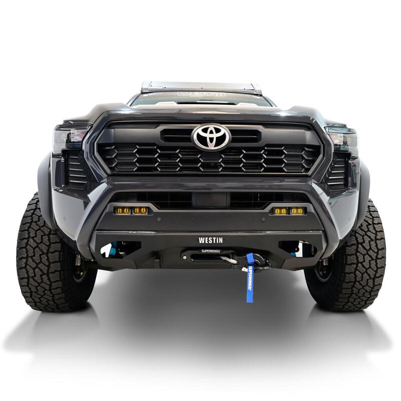 Westin 2024 Toyota Tacoma Pro-Series Mid Width Front Bumper - Textured Black Bumpers - Steel Westin