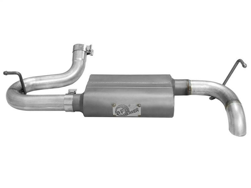 aFe Scorpion Exhaust System Axle Back Aluminized Hi-Tuck 07-17 Jeep Wrangler JK V6 3.6/3.8L Axle Back aFe