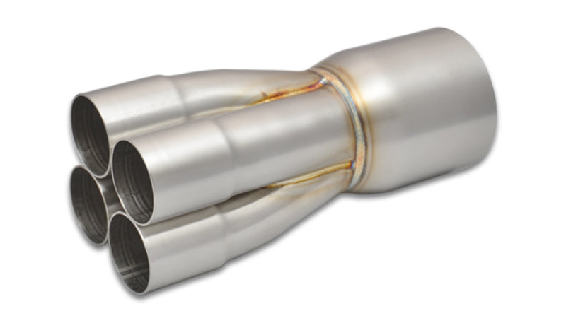 Vibrant 4-1 SS Merge Collectors (1-3/4in Inlet Slipover ID 3in Merge Outlet OD) - Sold Individually Merge Collectors Vibrant