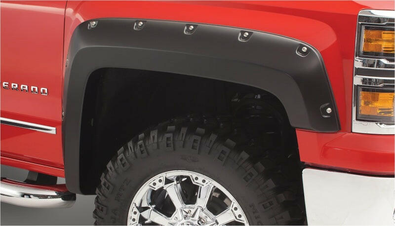 Bushwacker 2019 Ford Ranger Pocket Style Flares 4pc SuperCrew 60in Bed - Black Fender Flares Bushwacker