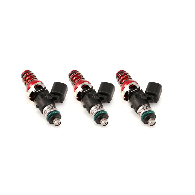 Injector Dynamics 1340cc Injectors - 48mm Length - 11mm Gold Top - 14mm Lower O-Ring (Set of 3) Fuel Injector Sets - 3Cyl Injector Dynamics