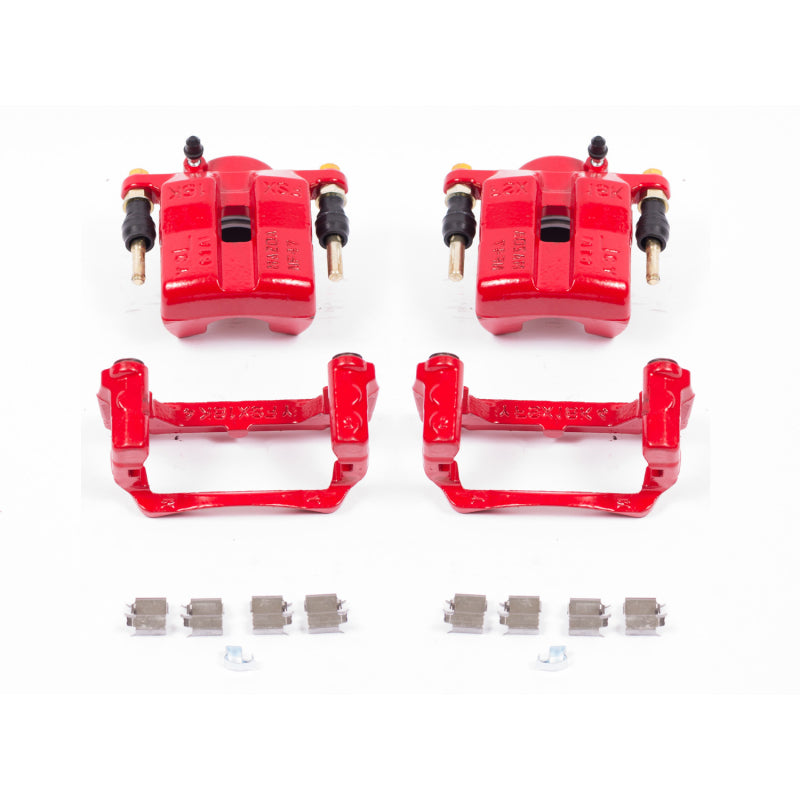 Power Stop 06-15 Mazda MX-5 Miata Front Red Calipers w/Brackets - Pair Brake Calipers - Perf PowerStop