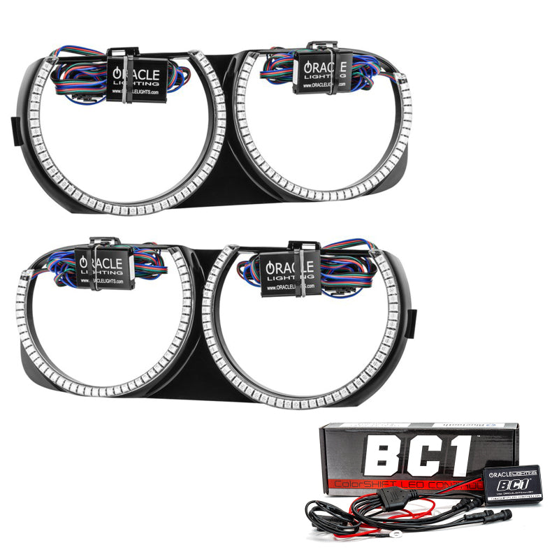 Oracle 15-21 Dodge Challenger Pre-Installed Halo Headlight Bezel - w/ BC1 Controller Headlights ORACLE Lighting