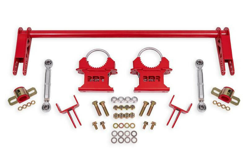 BMR 79-04 Ford Mustang 1.25in Rear Weld-on Anti-roll Bar Kit - Hollow - Red Sway Bars BMR Suspension