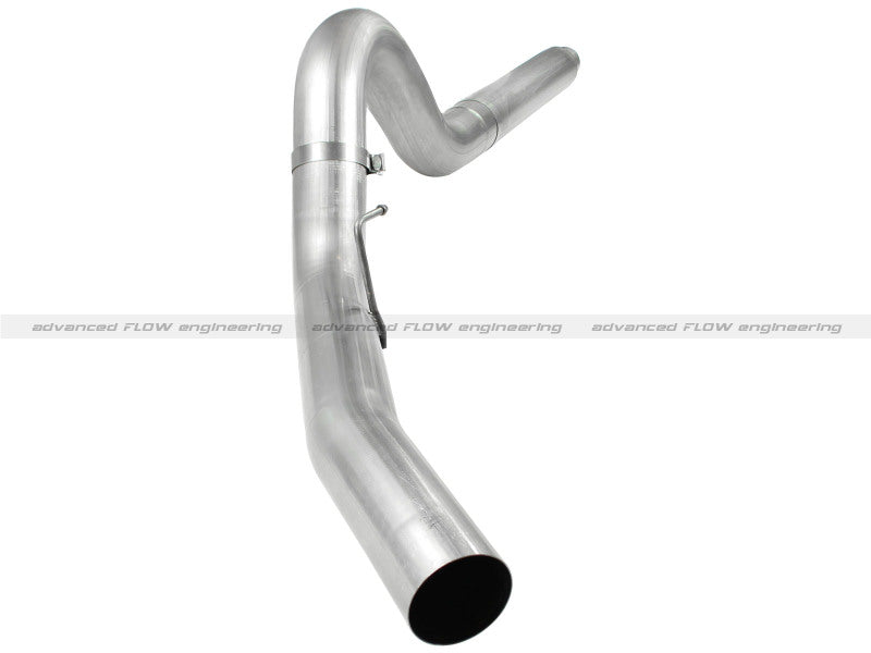 aFe Atlas 5in DPF-Back Aluminized Steel Exh Sys, Ford Diesel Trucks 08-10 V8-6.4L (td) No tip DPF Back aFe