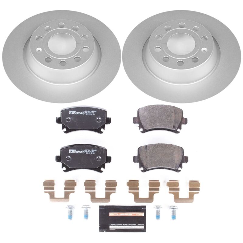 Power Stop 2013 Audi A3 Rear Euro-Stop Brake Kit Brake Kits - OE PowerStop