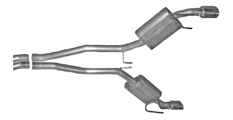 Gibson 2010 Chevrolet Camaro SS 6.2L 2.25in Cat-Back Dual Exhaust - Aluminized Catback Gibson