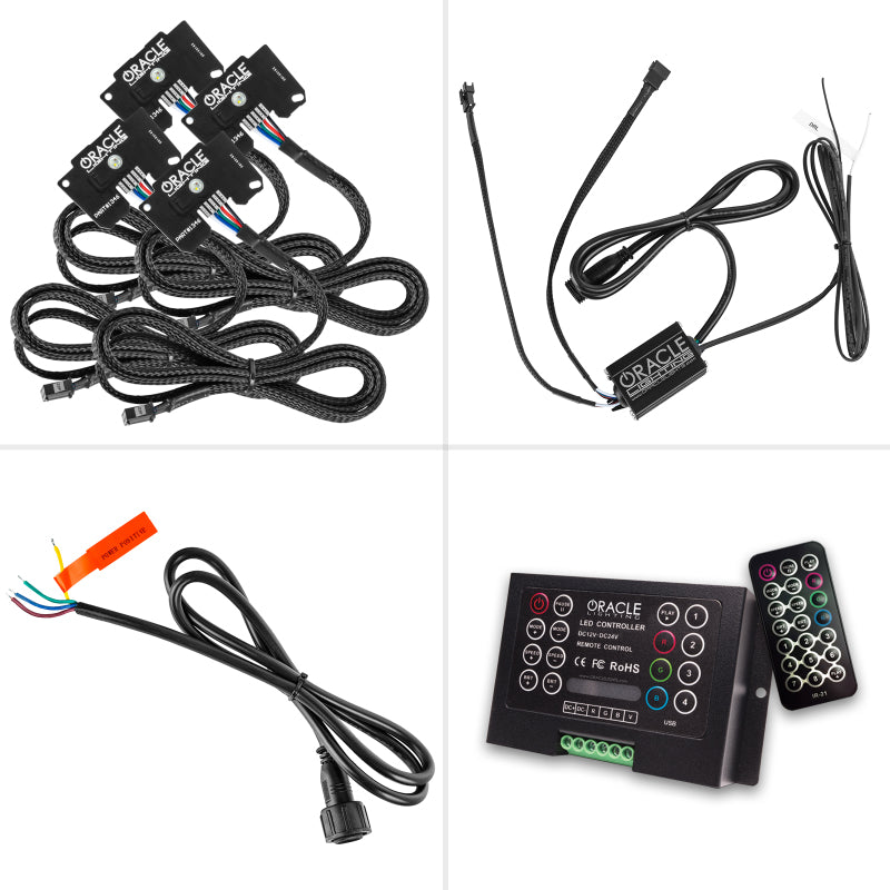 Oracle Jeep Wrangler JL/Gladiator JT RGB+W Headlight DRL Upgrade Kit - ColorSHIFT 2 Headlights ORACLE Lighting