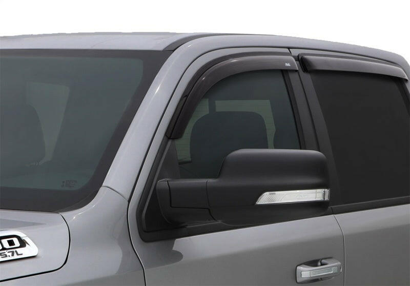 AVS 2019 RAM 1500 Crew Cab Ventvisor Outside Mount Front & Rear Window Deflectors 4pc - Smoke Wind Deflectors AVS