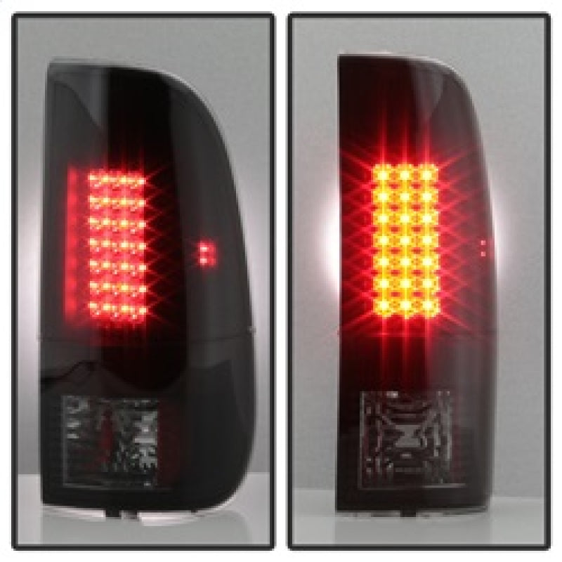 Spyder 08-16 Ford Super Duty LED Tail Lights Black Smoke ALT-YD-FS07-LED-BSM Tail Lights SPYDER