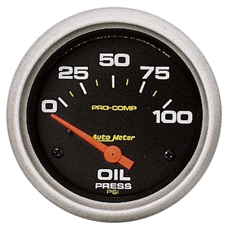 Autometer Pro Comp Short Sweep Electronic 0-100 PSI Oil Pressure Gauge Gauges AutoMeter