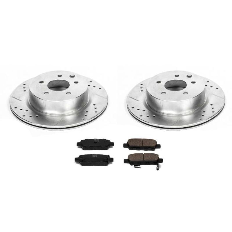 Power Stop 08-12 Infiniti EX35 Rear Z23 Evolution Sport Brake Kit Brake Kits - Performance D&S PowerStop
