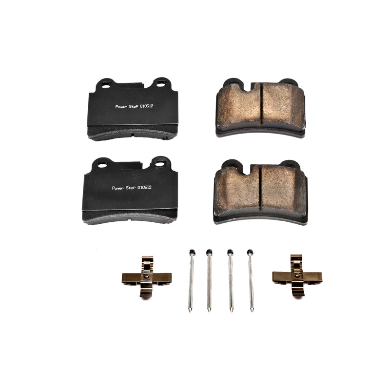 Power Stop 06-07 Volkswagen Touareg Rear Z17 Evolution Ceramic Brake Pads w/Hardware Brake Pads - OE PowerStop