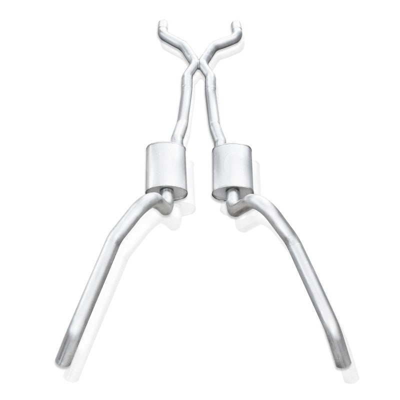 Stainless Works 62-67 Chevy Nova 3in Catback w/ X-Pipe Turbo Chambered Mufflers 3in Cores Catback Stainless Works