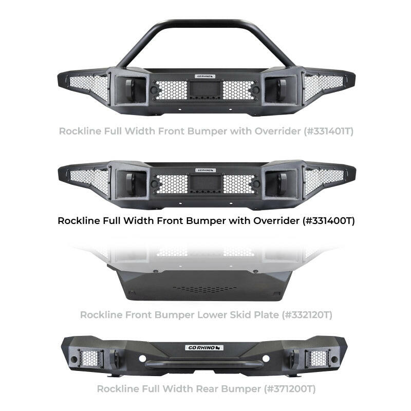 Go Rhino 21-24 Ford Bronco (2 and 4 Door) Rockline Full Width Bumper Bumpers - Steel Go Rhino