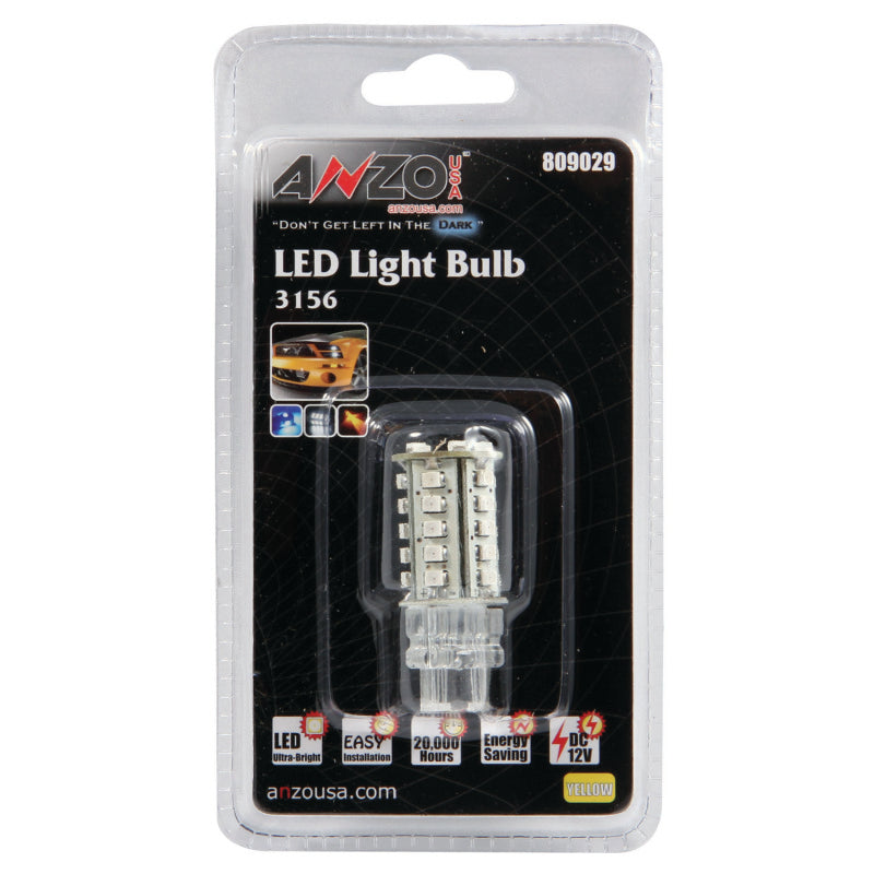 ANZO LED Bulbs Universal 3156/3157 Amber Bulbs ANZO
