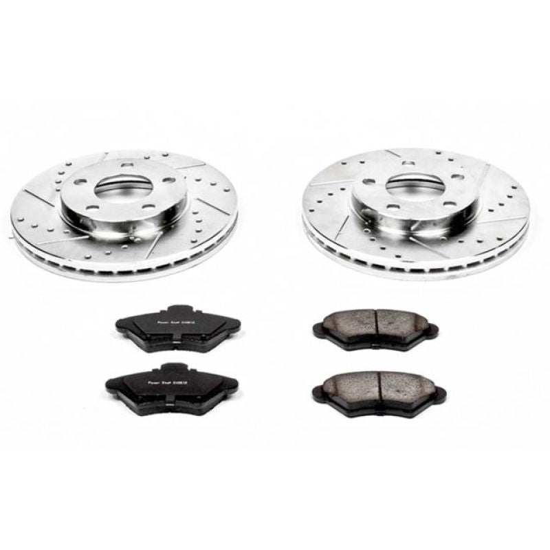Power Stop 94-98 Ford Mustang Front Z23 Evolution Sport Brake Kit Brake Kits - Performance D&S PowerStop
