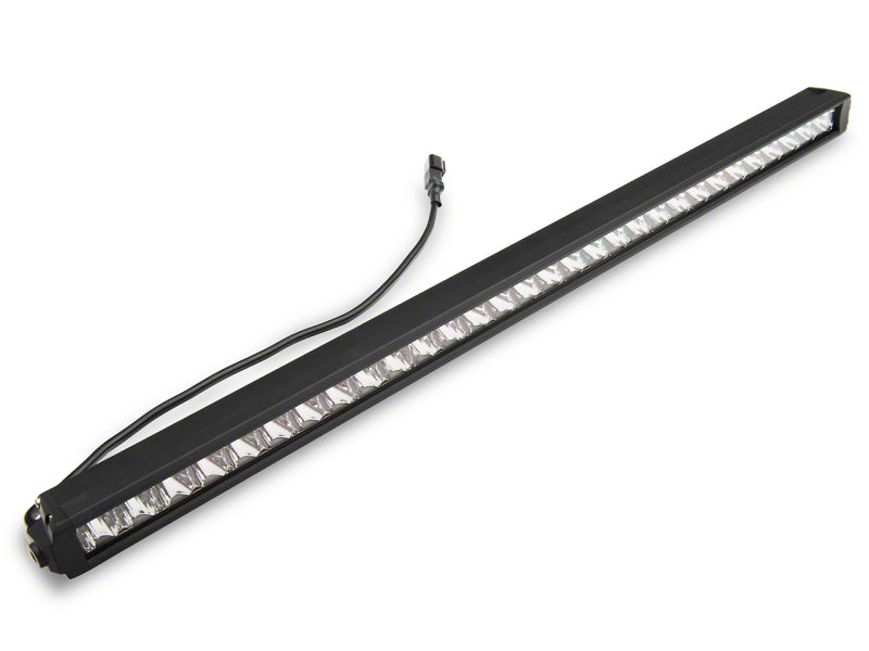 Raxiom 18-23 Jeep Wrangler JL Axial Series 30-In Single Row LED Light Bar w/ Hood Mounting Brackets Brackets Raxiom