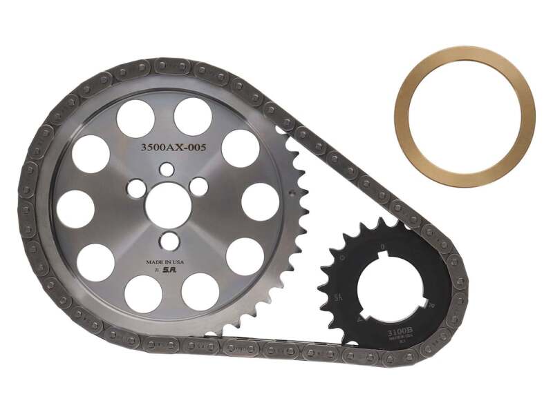Manley Billet Timing Chain Kit - Small Block Chevrolet - Shim - Short Timing Chains Manley Performance