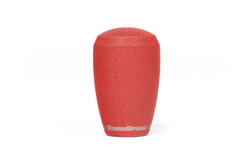 GrimmSpeed Shift Knob Stainless Steel - Subaru 5 Speed and 6 Speed Manual Transmission - Red Shift Knobs GrimmSpeed