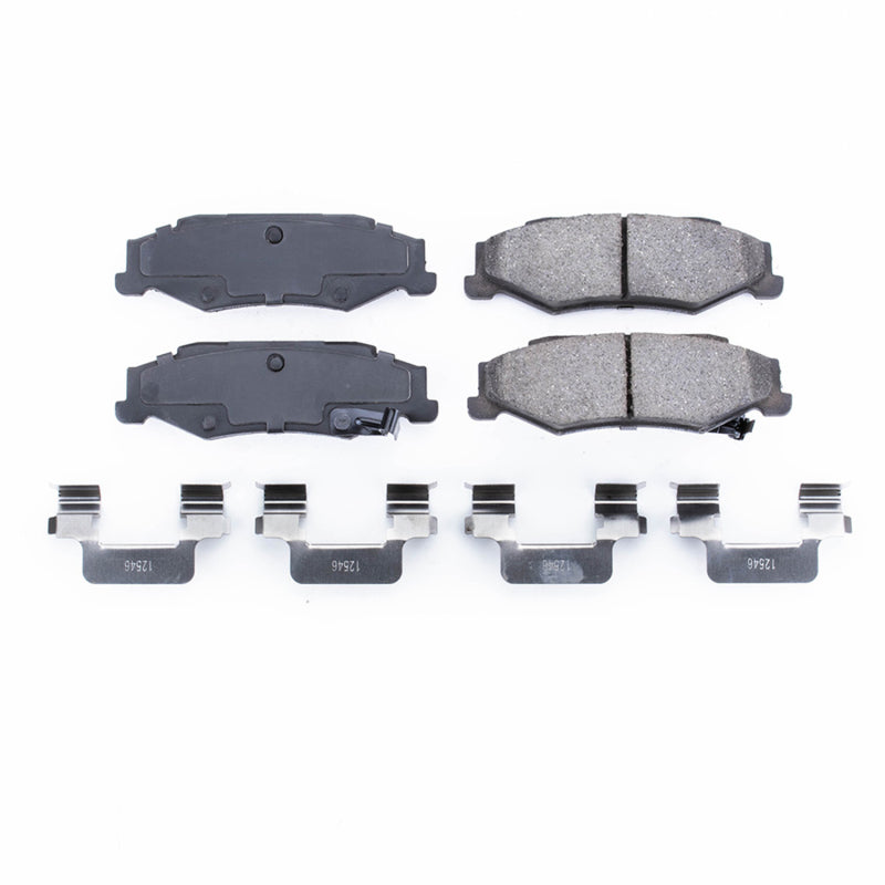 Power Stop 04-09 Cadillac XLR Rear Z17 Evolution Ceramic Brake Pads w/Hardware Brake Pads - OE PowerStop