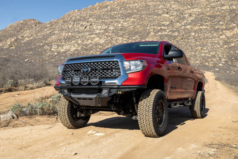 DV8 Offroad 2014-2021 Toyota Tundra Tube Front Bumper Bumpers - Steel DV8 Offroad