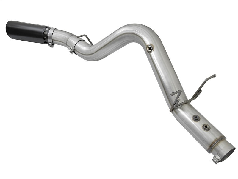 aFe ATLAS 5in DPF-Back Aluminized Steel Exhaust System GM Diesel Trucks 2017 V8 6.6L (td) L5P DPF Back aFe