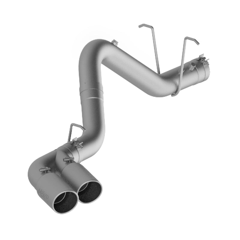 MBRP 11-15 Chevy/GMC 2500/3500 4in Filter Back Dual Outlet Single Side Alum Exhaust System DPF Back MBRP