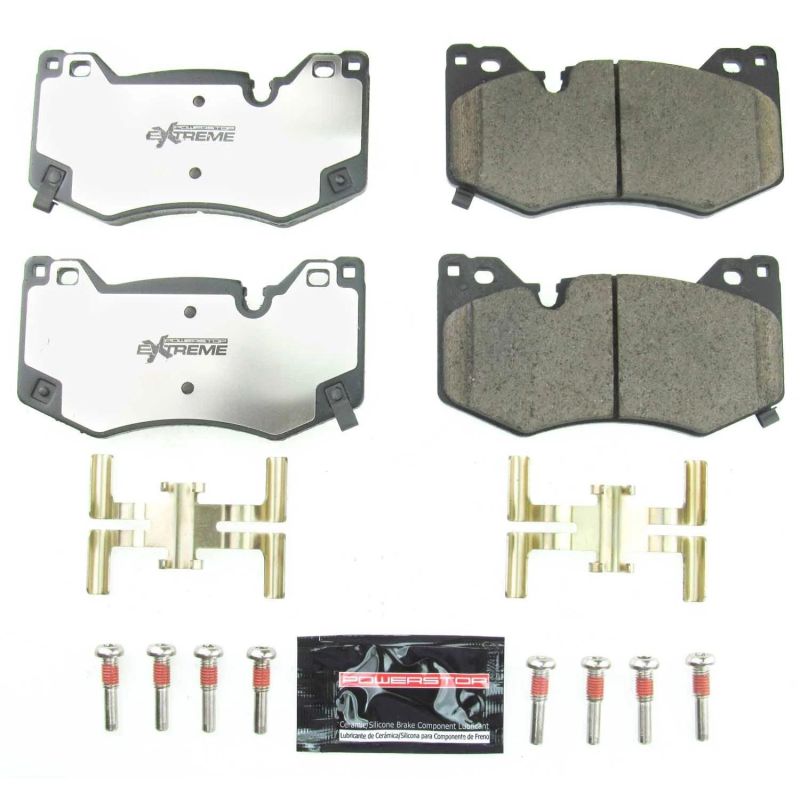 Power Stop 2020 Chevrolet Corvette Front Z26 Extreme Street Brake Pads w/Hardware Brake Pads - Performance PowerStop