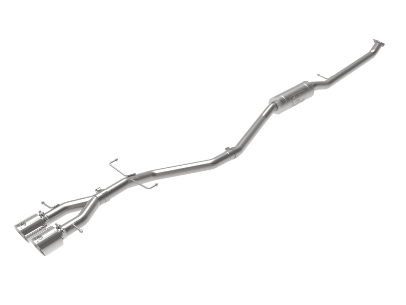 aFe Takeda 2.5in 304SS Cat-Back Exhaust System 17-20 Honda Civic SI Coupe L4-1.5L (t) - Polished Tip Catback aFe