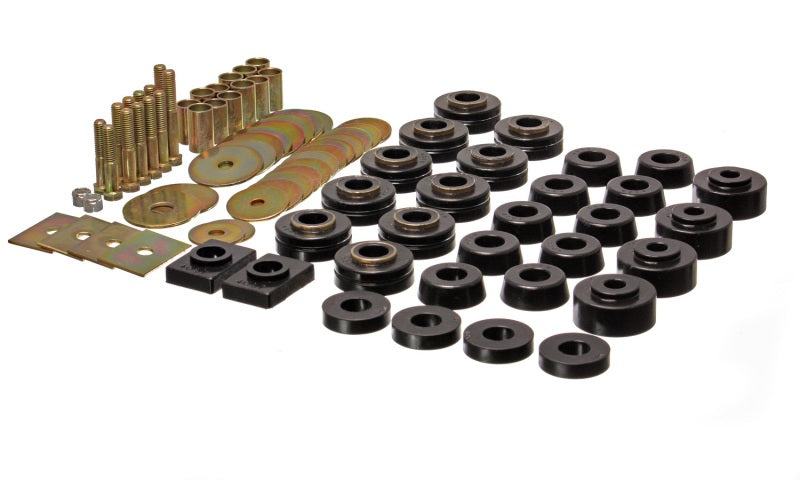 Energy Suspension Body Mount Set - Black Bushing Kits Energy Suspension