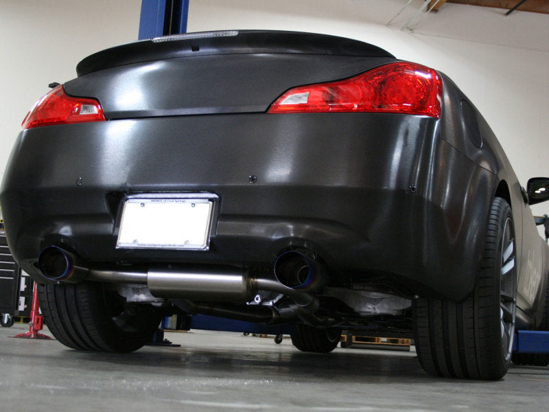 aFe Takeda 2-1/2in 304SS Cat-Back Exhaust Infiniti G37 08-13/Q60 14-15 V6-3.7 w/ Blue Flame Tips Catback aFe