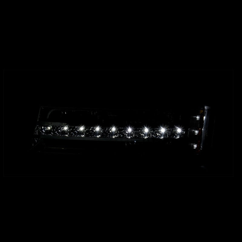 ANZO 2003-2006 Chevrolet Silverado 1500 LED Parking Lights Black w/ Amber Reflector Lights Corner ANZO