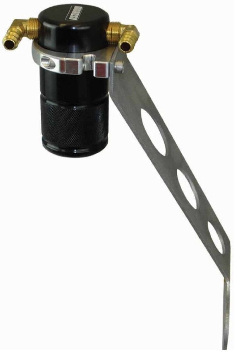 Moroso 05-13 Chevrolet Corvette/06-13 ZO6 Air/Oil Separator Catch Can - Billet Aluminum - Black Oil Catch Cans Moroso