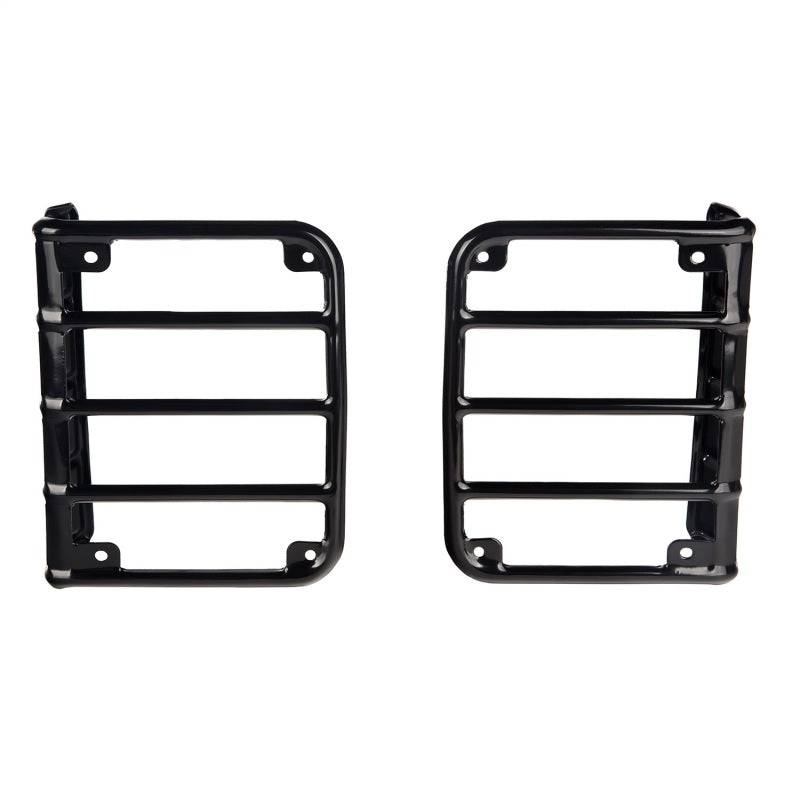 Rugged Ridge 07-18 Jeep Wrangler Black Tail Light Euro Guards Light Covers and Guards Rugged Ridge