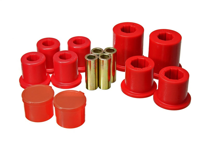 Energy Suspension 10-20 Toyota 4Runner/Lexus GX460 Front Control Arm Bushing Set - Red Bushing Kits Energy Suspension