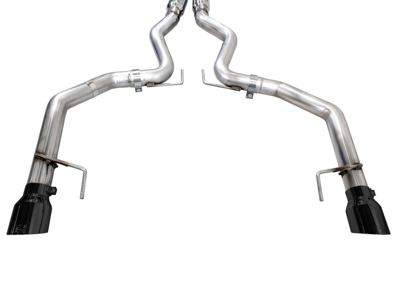 AWE 2024 Ford Mustang GT Fastback S650 RWD Track Edition Cat-Back Exhaust w/ Dual Diamond Black Tips Catback AWE Tuning