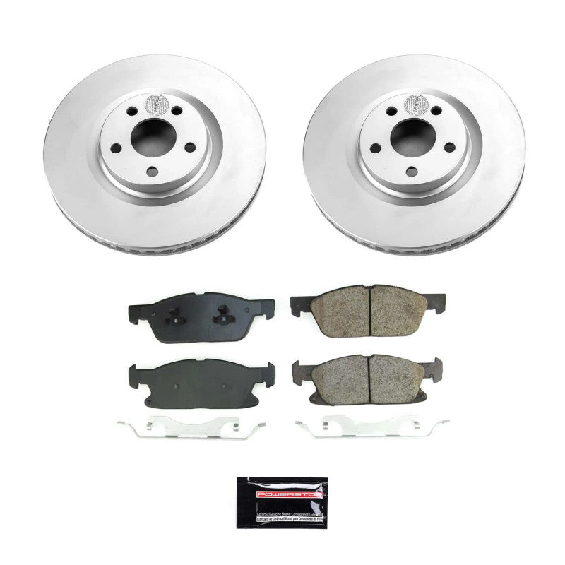 Power Stop 17-20 Lincoln Continental Front Z17 Coated Brake Kit Brake Kits - Performance Blank PowerStop
