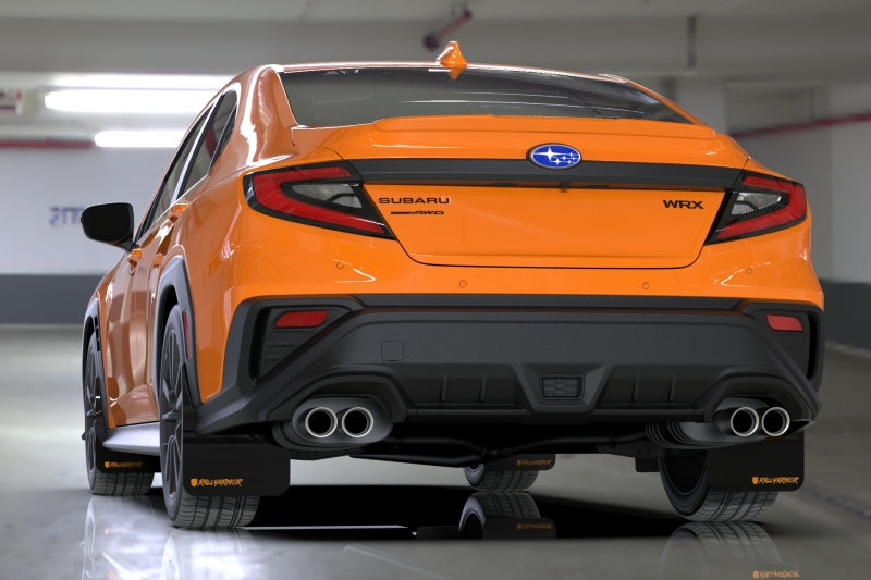 Rally Armor 22-25 Subaru WRX Black UR Mud Flap Altered Font Met. Blk Logo Mud Flaps Rally Armor