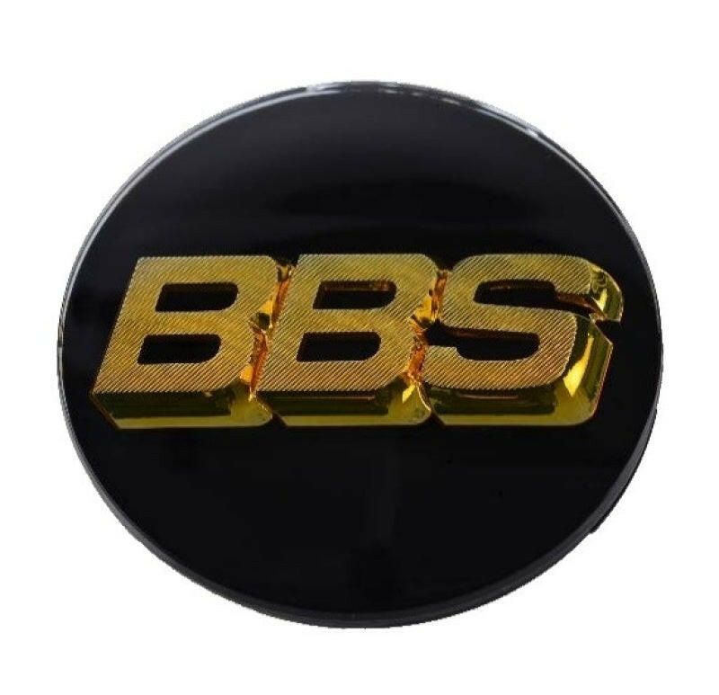 BBS Center Cap 80.6mm Black/Gold -D Wheel Center Caps BBS