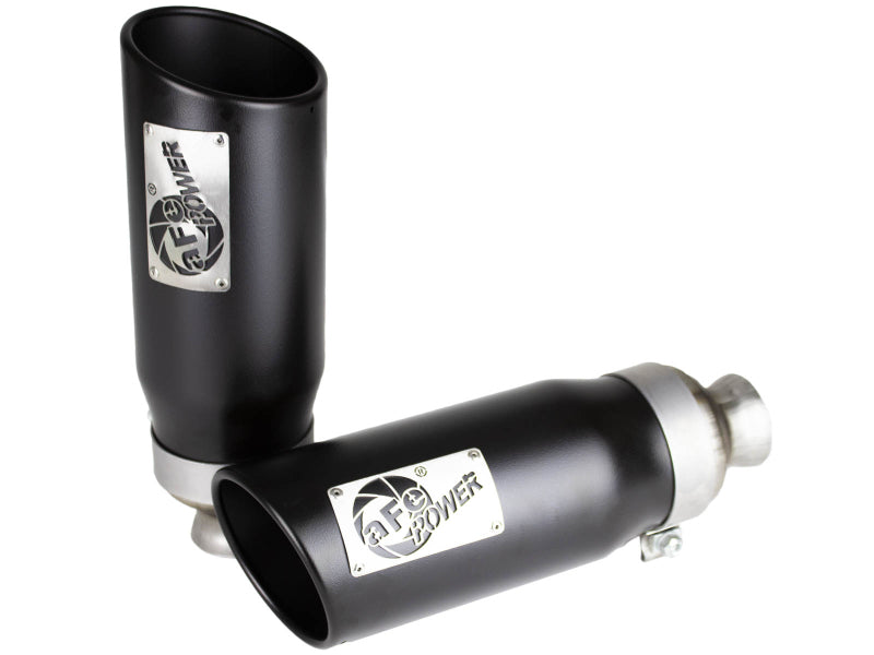 aFe MACH Force-XP 4-1/2in Steel OE Replacement Exhaust Tips - 2021+ Dodge Ram (5.7L V8) - Black Tips aFe