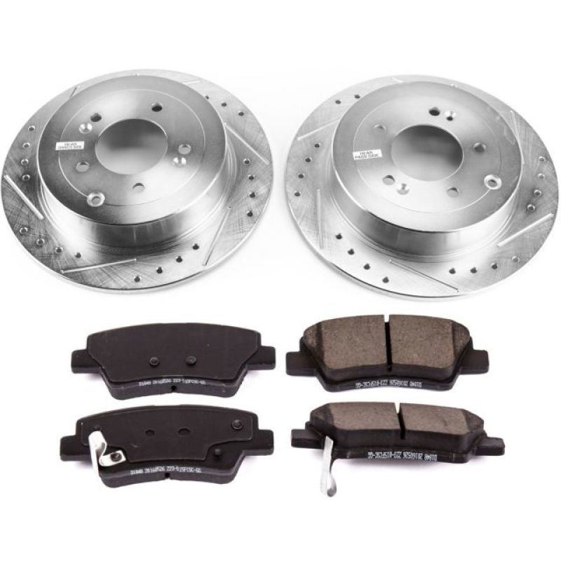 Power Stop 16-18 Hyundai Tucson Rear Z23 Evolution Sport Brake Kit Brake Kits - Performance D&S PowerStop