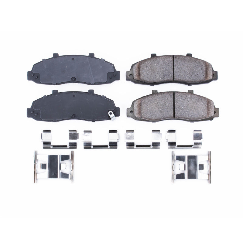 Power Stop 97-03 Ford F-150 Front Z17 Evolution Ceramic Brake Pads w/Hardware Brake Pads - OE PowerStop