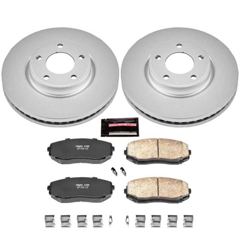 Power Stop 07-09 Ford Edge Front Z17 Evolution Geomet Coated Brake Kit Brake Kits - Performance Blank PowerStop