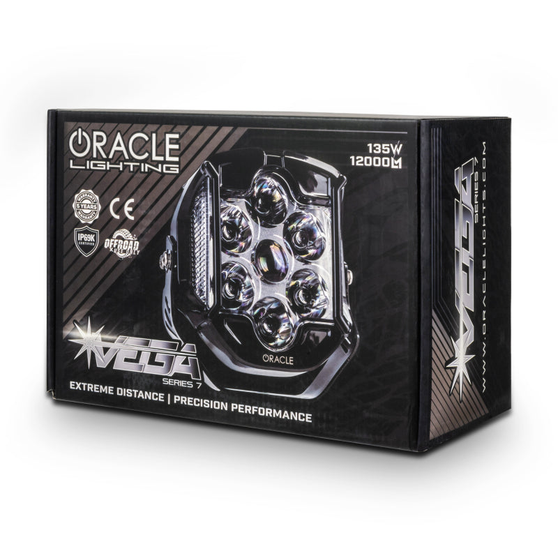 Oracle Lighting VEGA Series 7 LED Auxiliary Light Pod - 6000K Light Bars & Cubes ORACLE Lighting