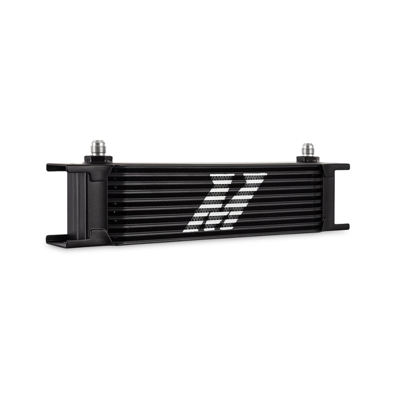 Mishimoto Universal - 6AN 10 Row Oil Cooler - Black Oil Coolers Mishimoto