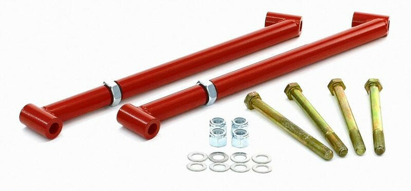 BMR 68-72 A-Body Control Arm Reinforcement Braces - Red Control Arms BMR Suspension