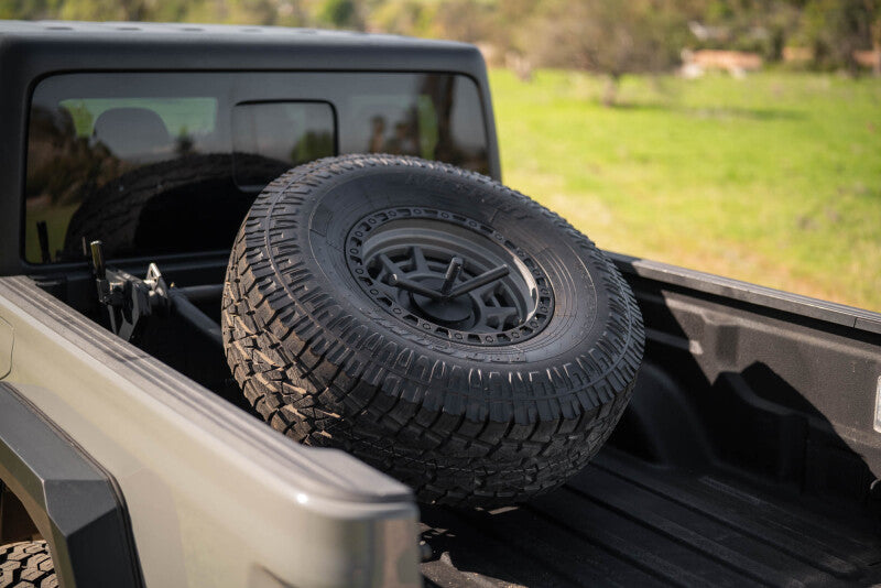 DV8 Offroad 2020+ Jeep Gladiator JT Adjustable In-Bed Tire Carrier Chase Racks DV8 Offroad