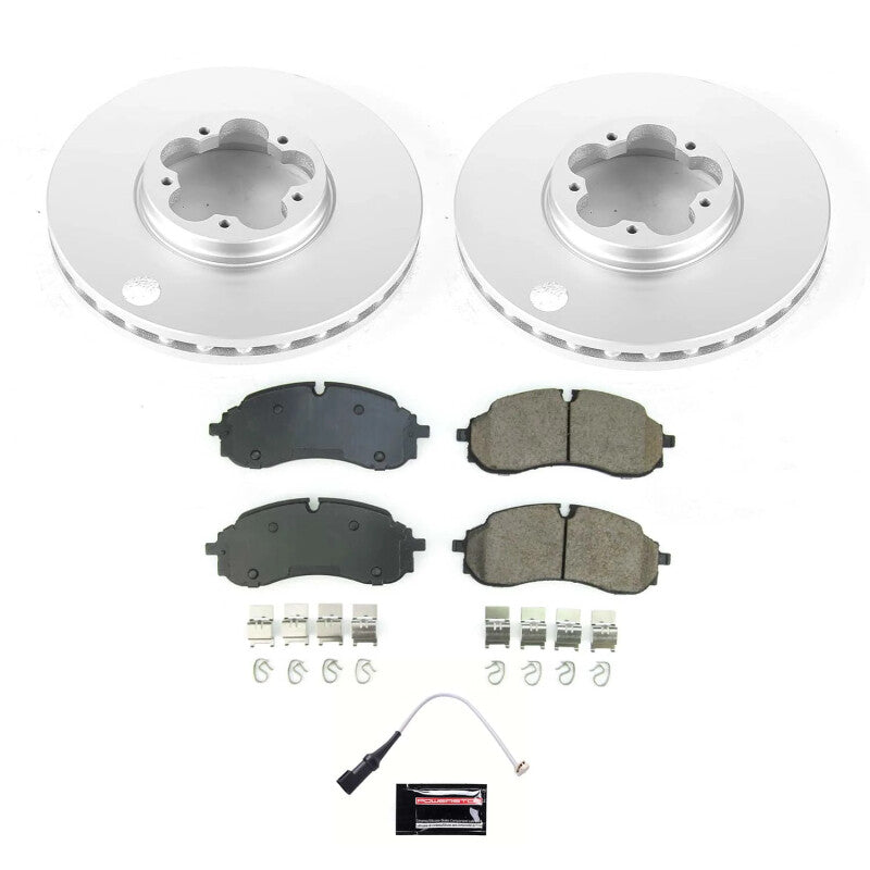 Power Stop 2022 Ford Transit-350 Front Z17 Coated Brake Kit Brake Kits - Performance Blank PowerStop
